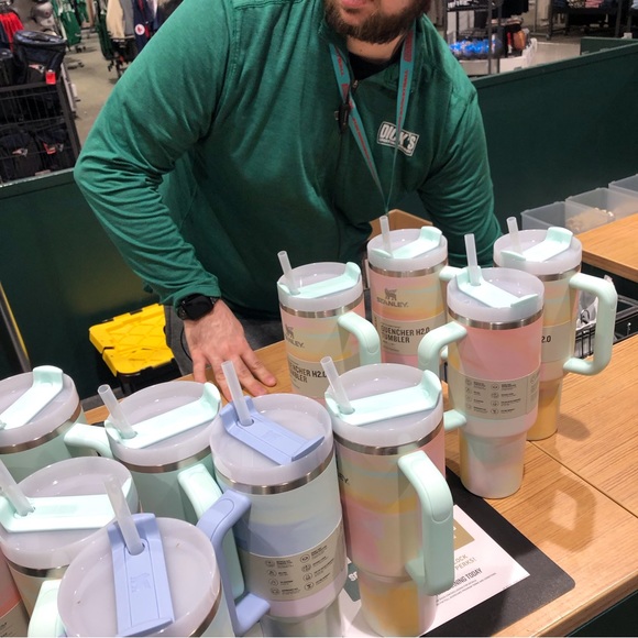 New Stanley Quencher Tumbler 2.0 40oz Clean Slate - Warm Serene Brushstrokes - Picture 2 of 9